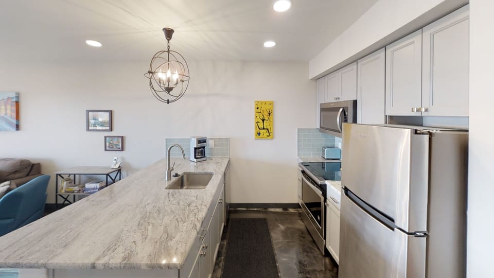 Kitchen, Indoors, Sink, Refrigerator, Couch