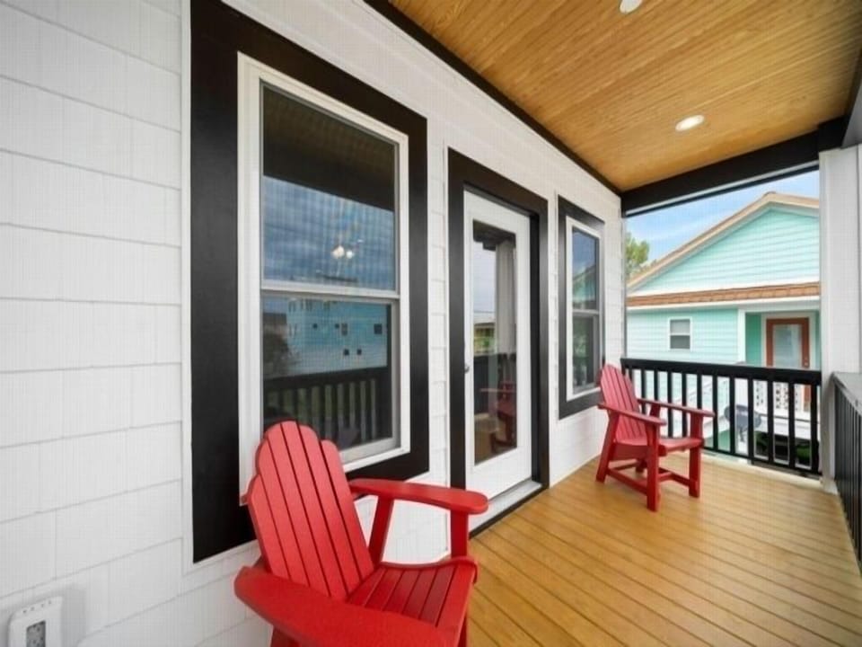 Balcony, Porch, House, Chair, Furniture