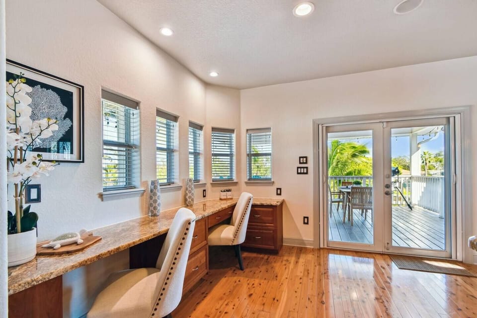 Additional space in the kitchen area