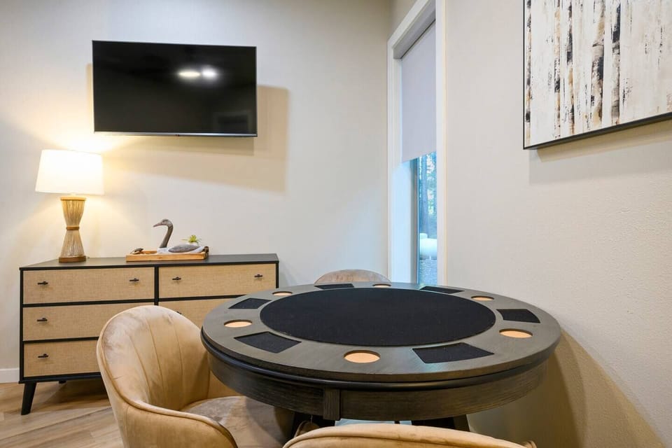 Perfect area for poker night - chips and cards included!