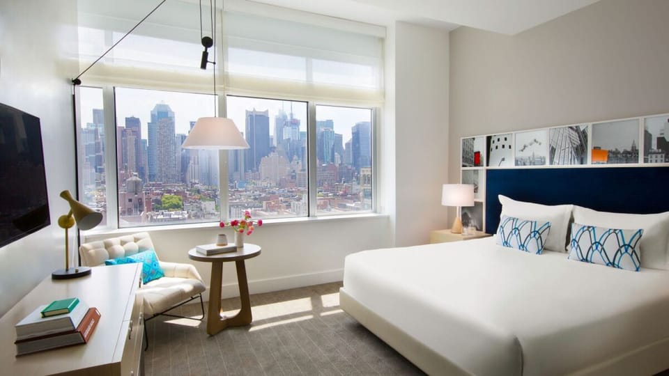 Wake up refreshed to sweeping skyline views and crisp linens
