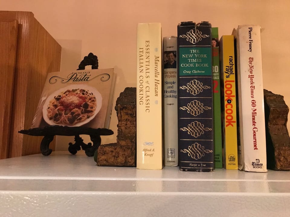 good selection of cook books!