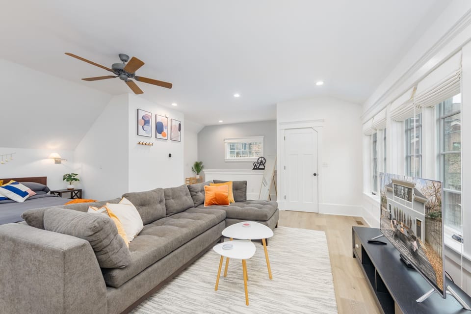 Open concept space with an abundance of natural light
