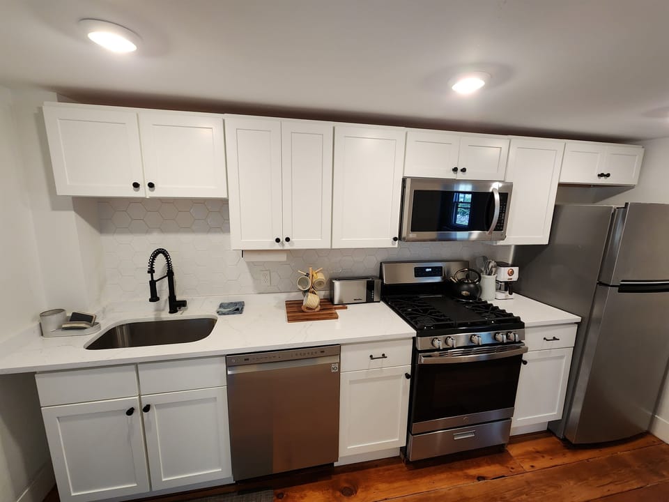 Kitchen with drip coffee maker