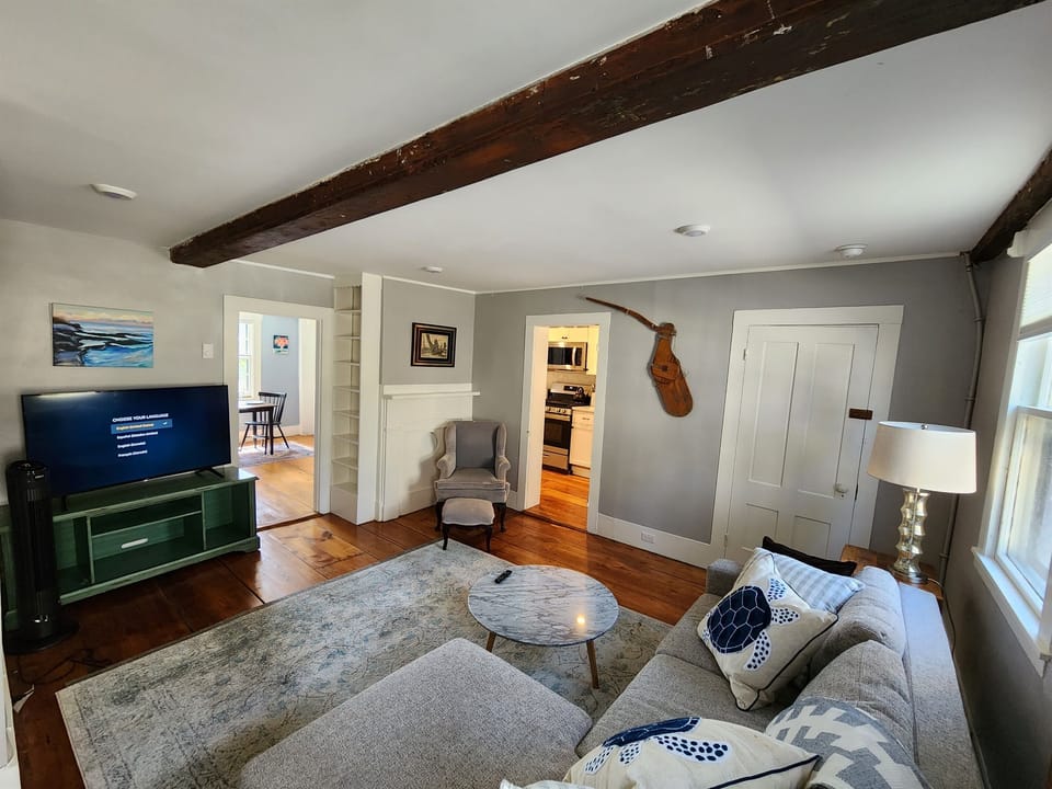 Beams on ceiling