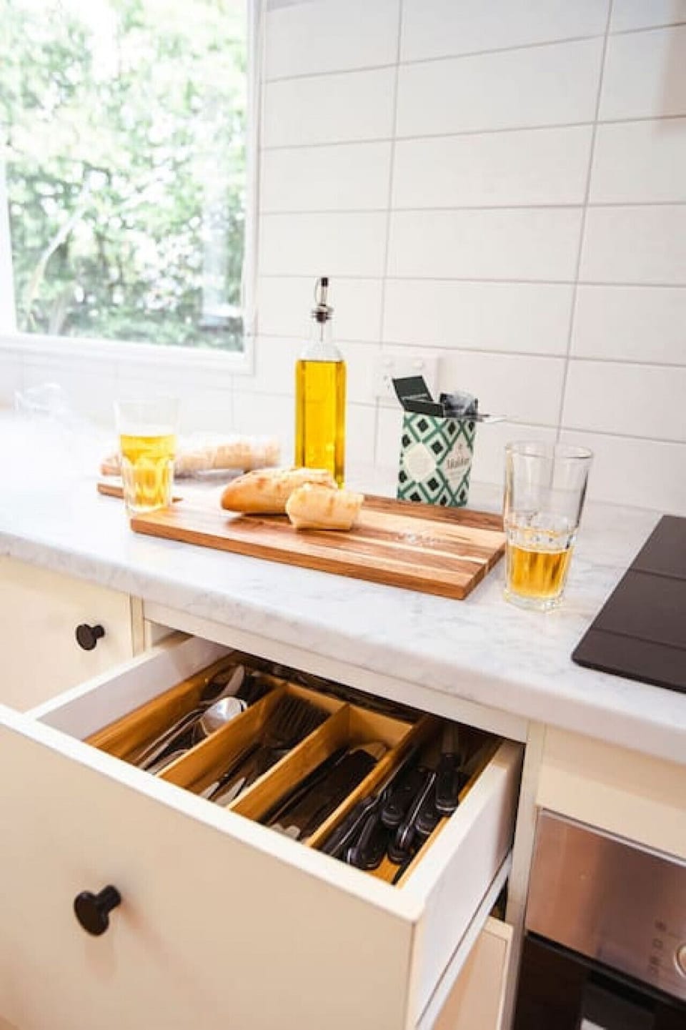 Fully stocked kitchen