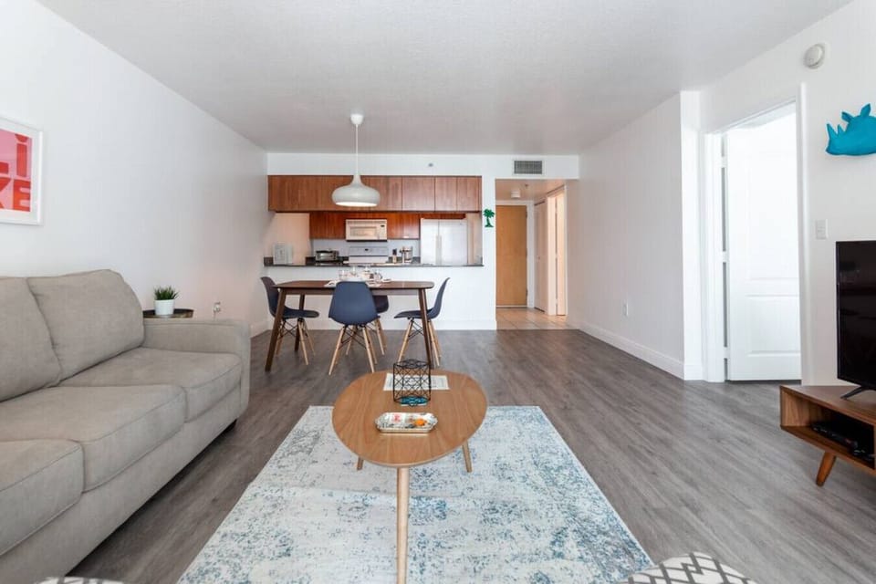 Modern open concept living space
