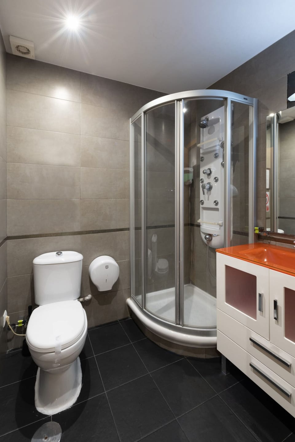 In the bathroom you have shower gel, hair dryer and hand dryer.