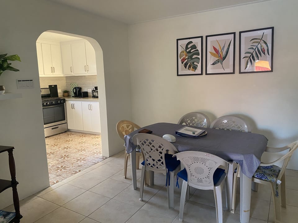 Open plan dining living kitchen area 