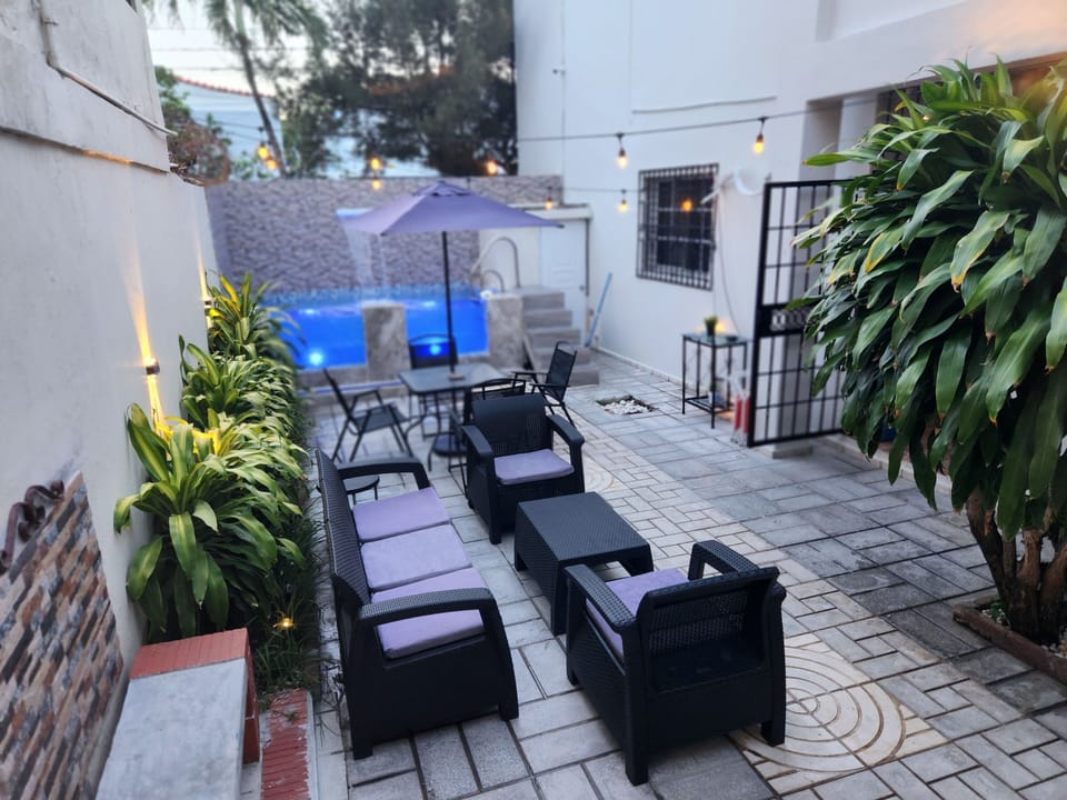 Pool, Patio/Terrace, sitting area, outdoor furniture, BBQ