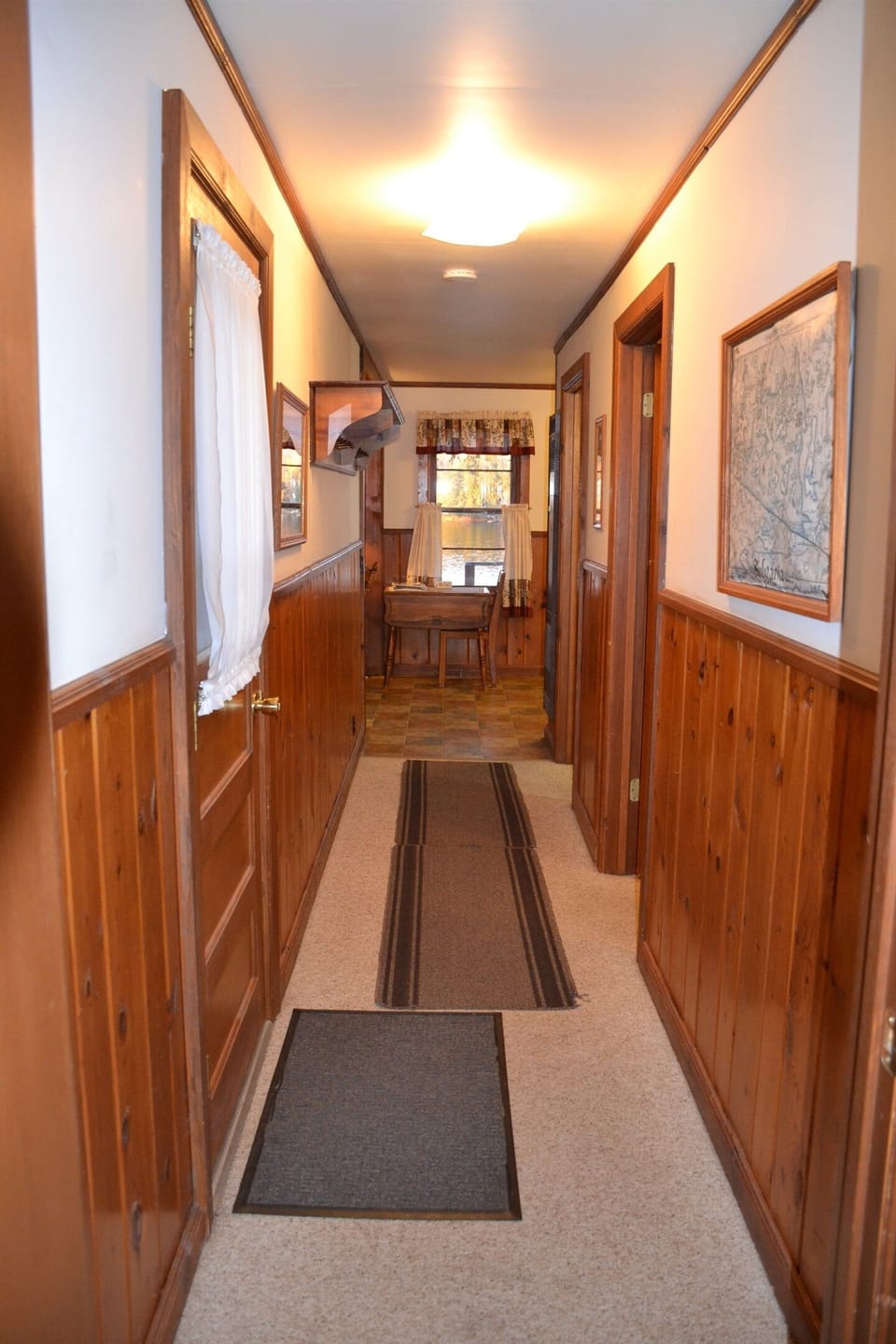 Hallway from bedrooms to living space