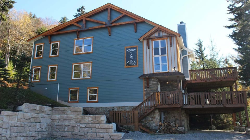 Cottage, House, Staircase, Handrail, Tree