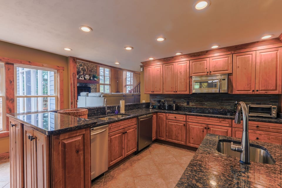 Indoors, Floor, Flooring, Kitchen, Microwave