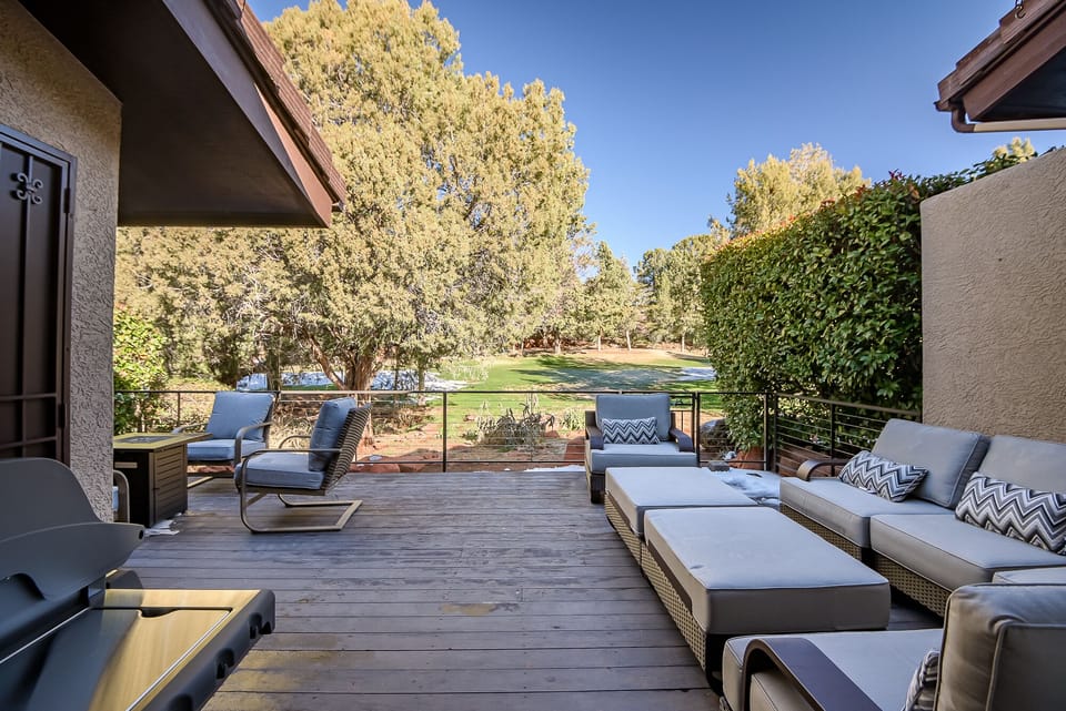 Back Deck Area with Plenty of Seating