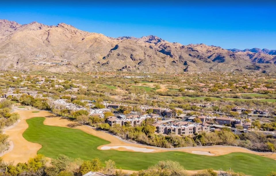 Drone view of The Greens at Ventana Canyon
