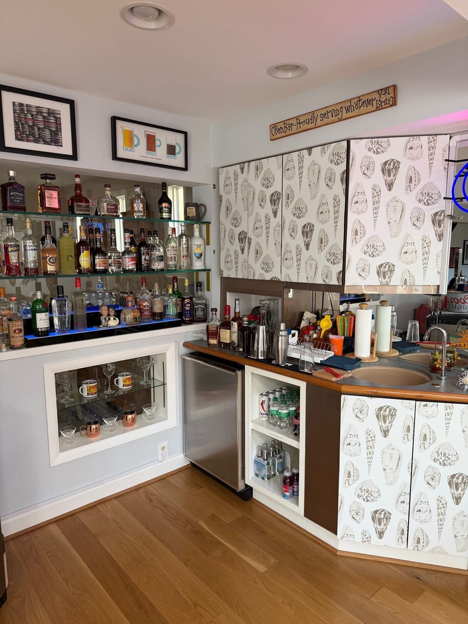 Wet Bar in Game Room