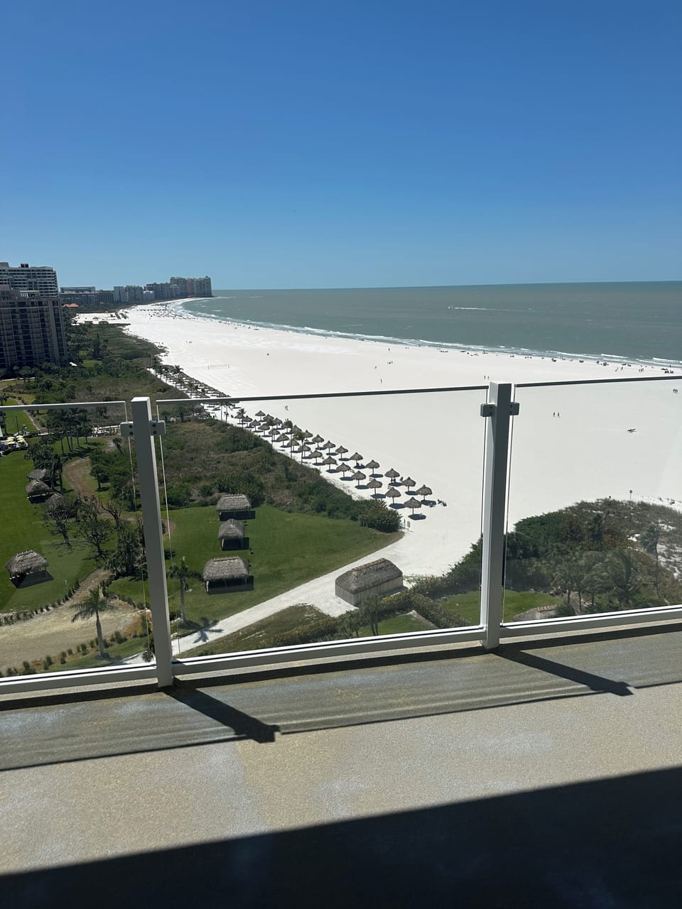NEW VIEW WITH THE NEW GLASS RAILINGS !