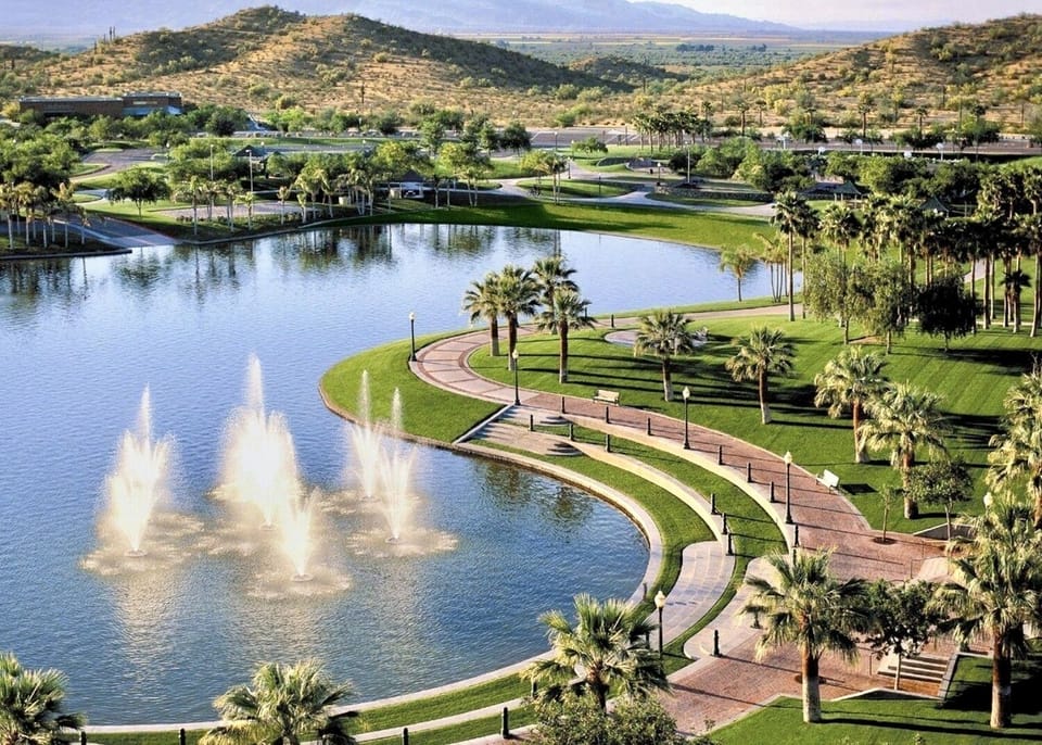 Walking trails around the lakes!