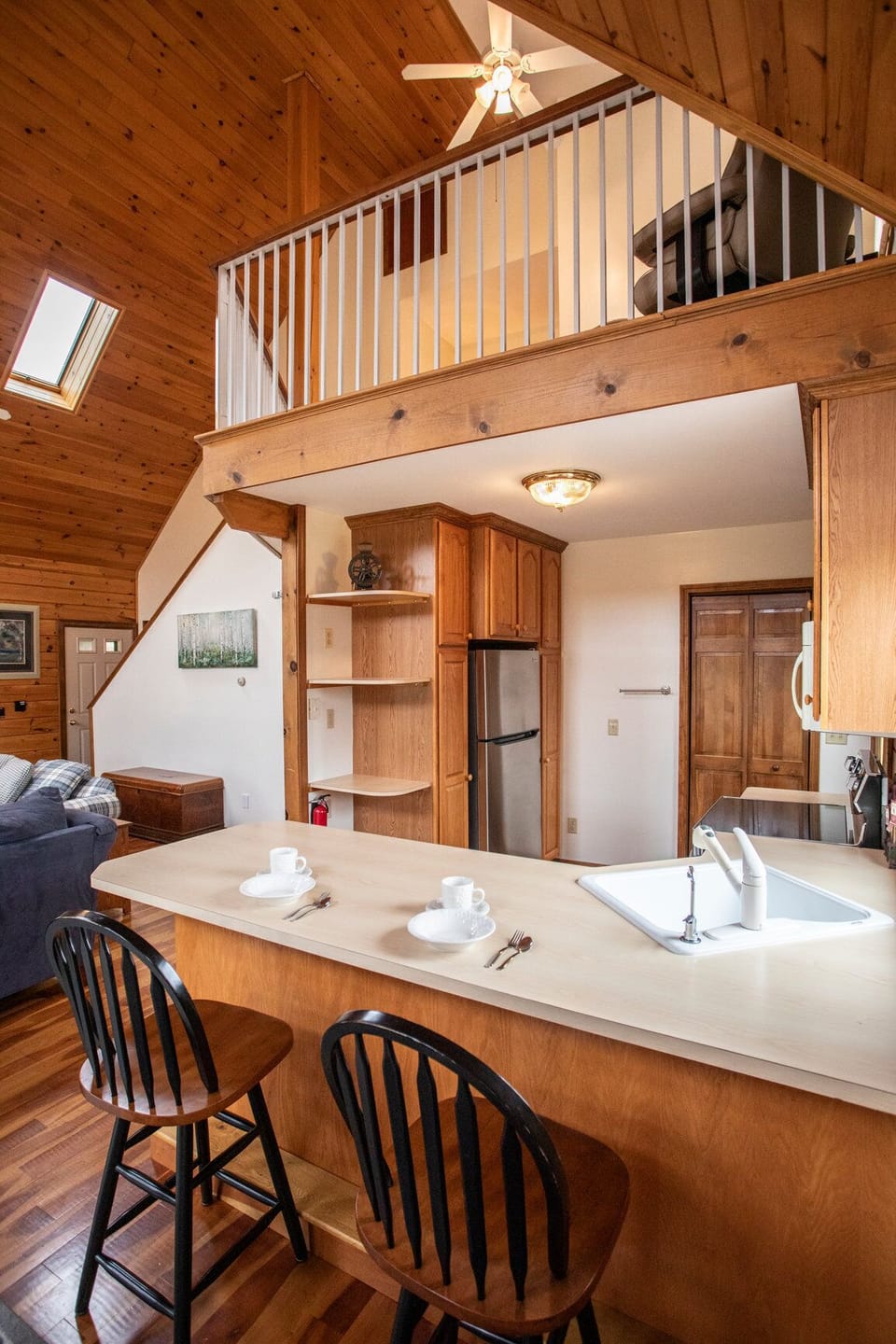 Looking across the 1st floor from the dining area.