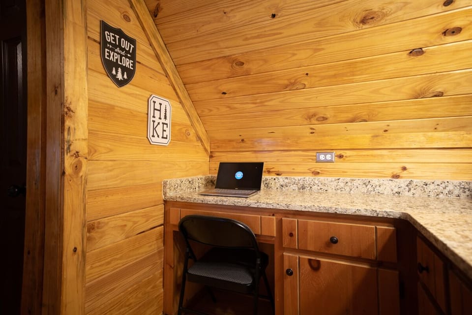A dedicated workspace *laptop not included*