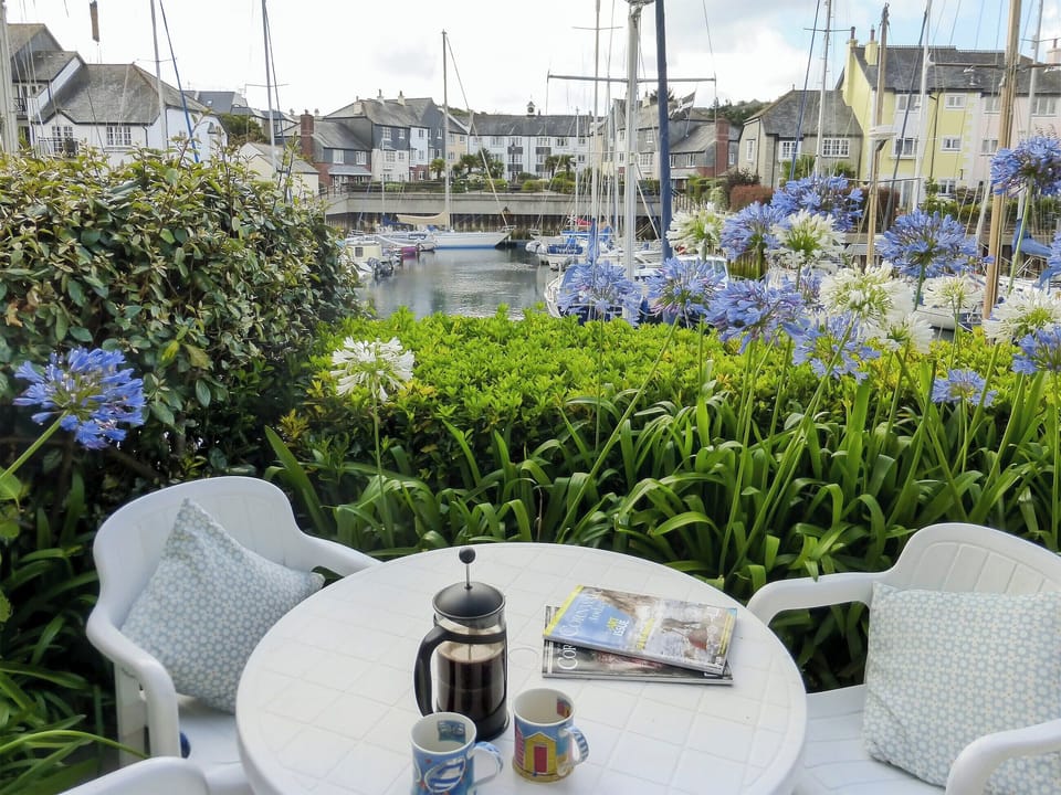 Patio overlooking the Marina | Spinnakers, Falmouth