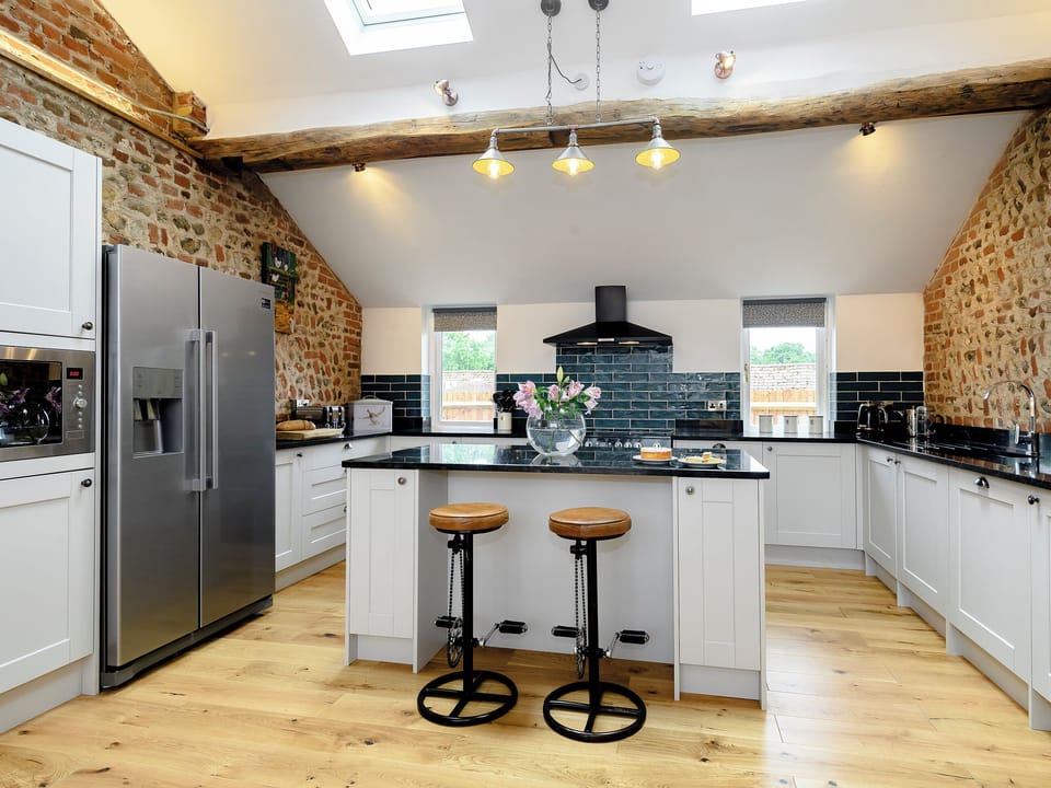 Contemporary kitchen area | Pipistrelle Barn, North Walsham