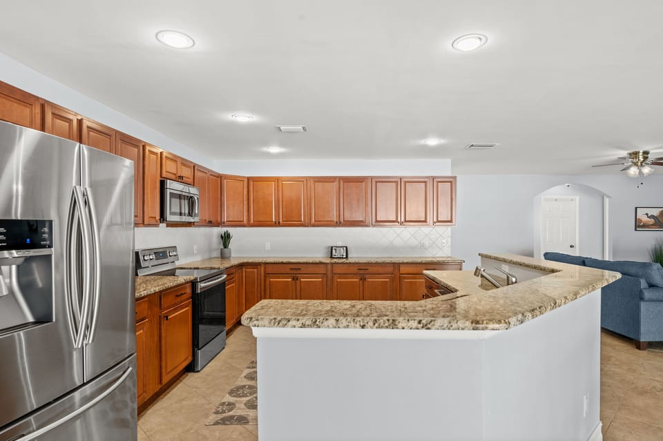 Large open kitchen