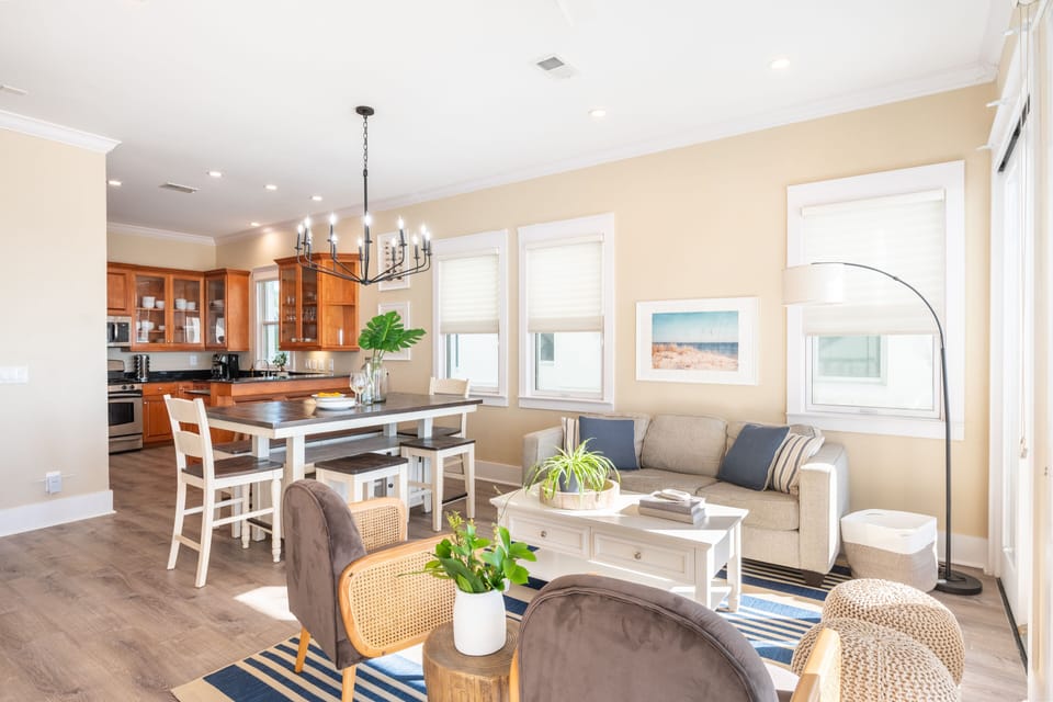 Living and dining area.
