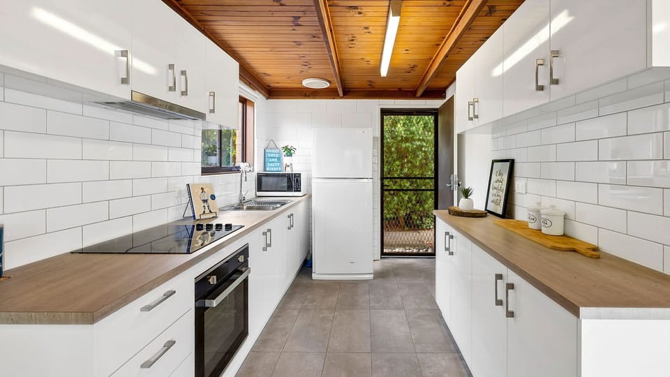 Upscale kitchen with modern tools and equipment