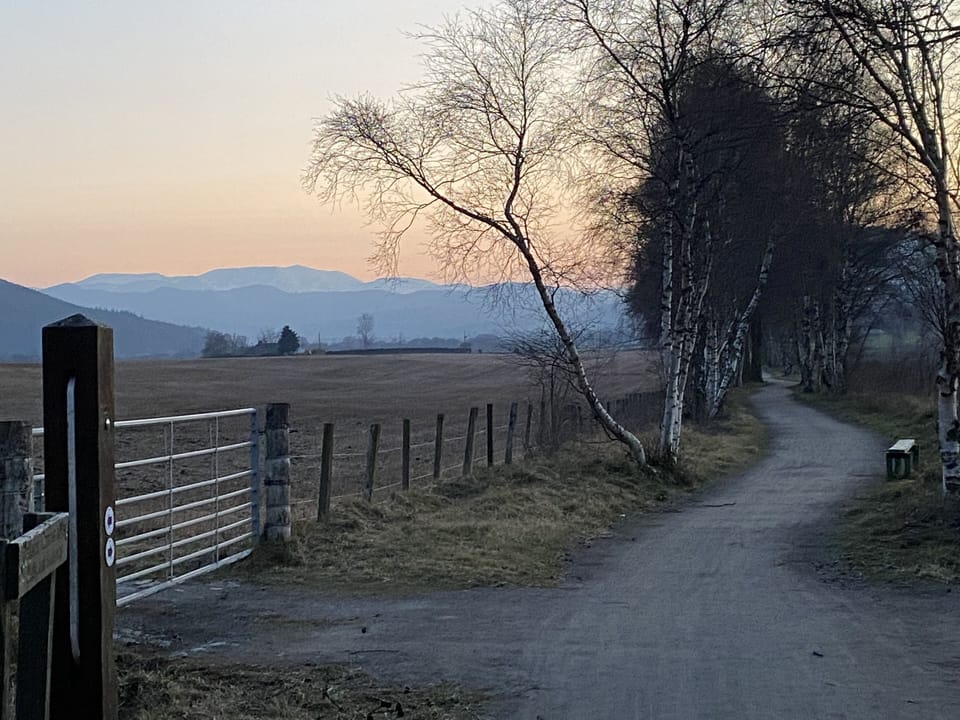 Deeside Way looking to Lochnagar