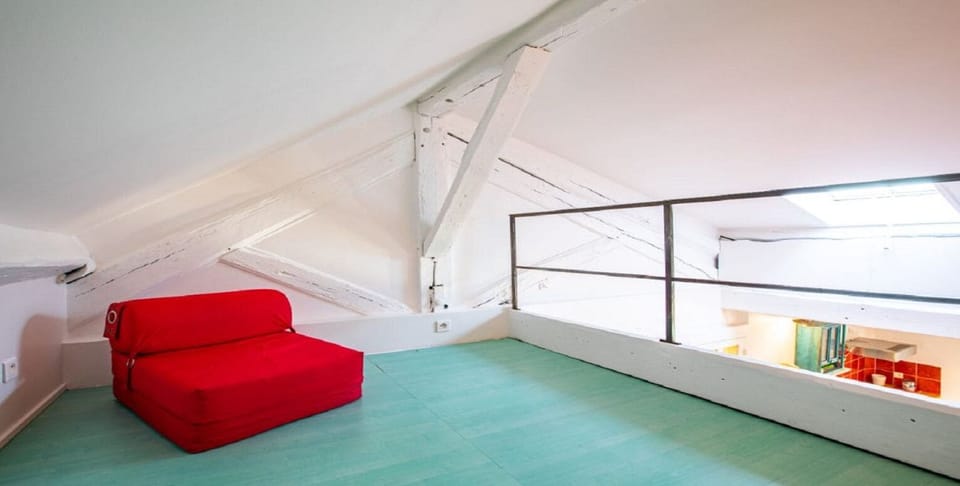 Sofa on the mezzanine
