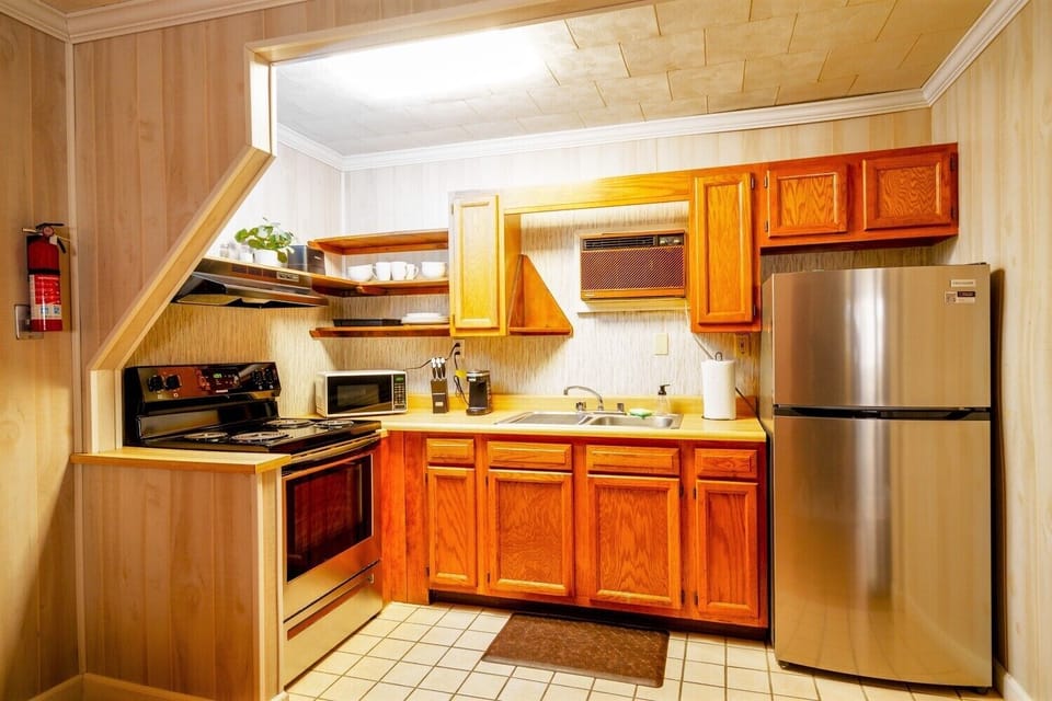 Don't want to head to town for dinner? Cook away in our fully stocked kitchen!