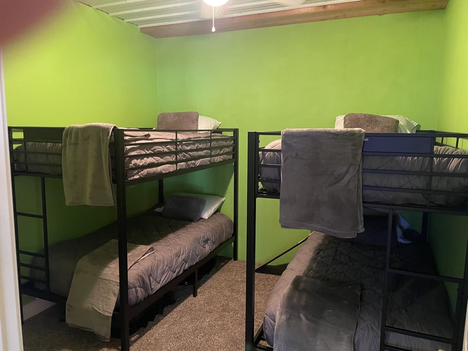 Walkout Basement Green Bunk Room
