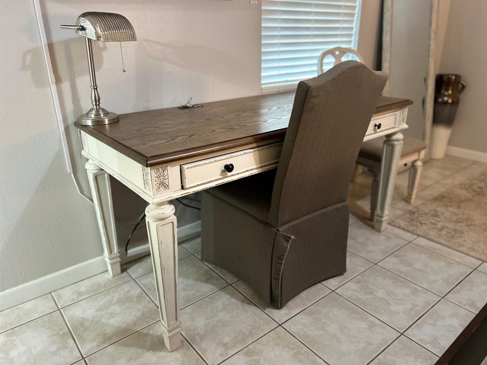 Desk Space located within the master bedroom.