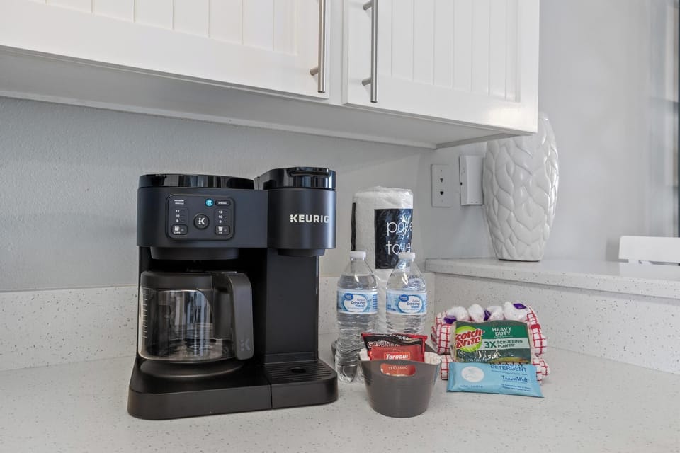 Coffee maker and start-up supplies