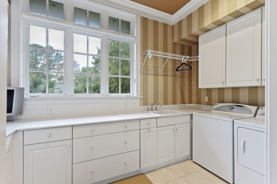 Laundry area.