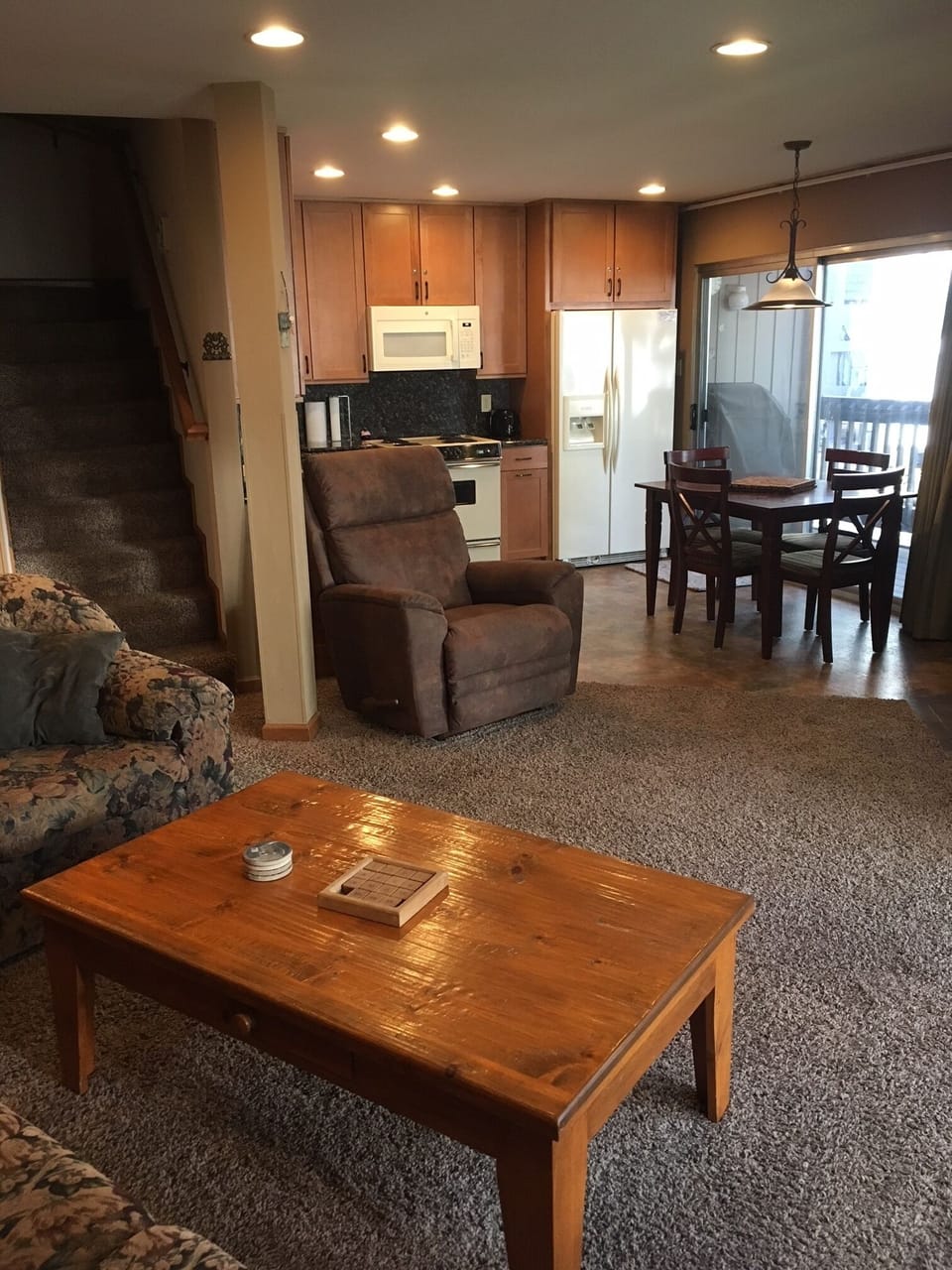 Looking into kitchen