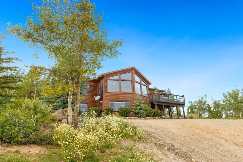 Exterior view showcasing your private mountain chalet.