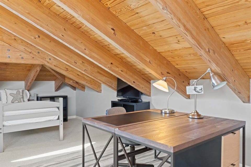 Work station in the loft.