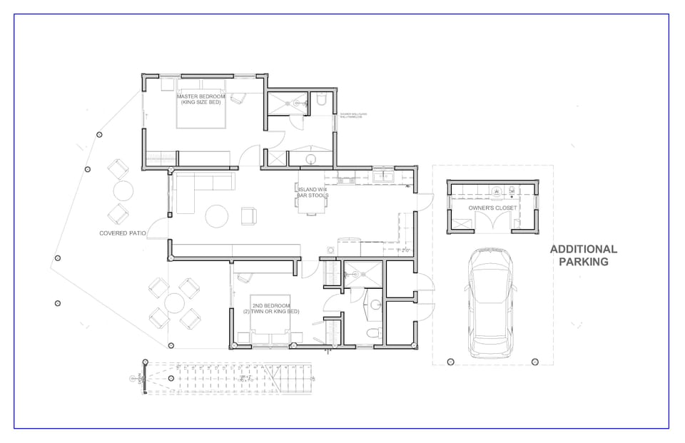Floor Plan for the 1st Level /Beach Suite.