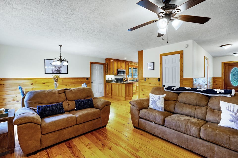 Open concept space perfect for spending time together. 