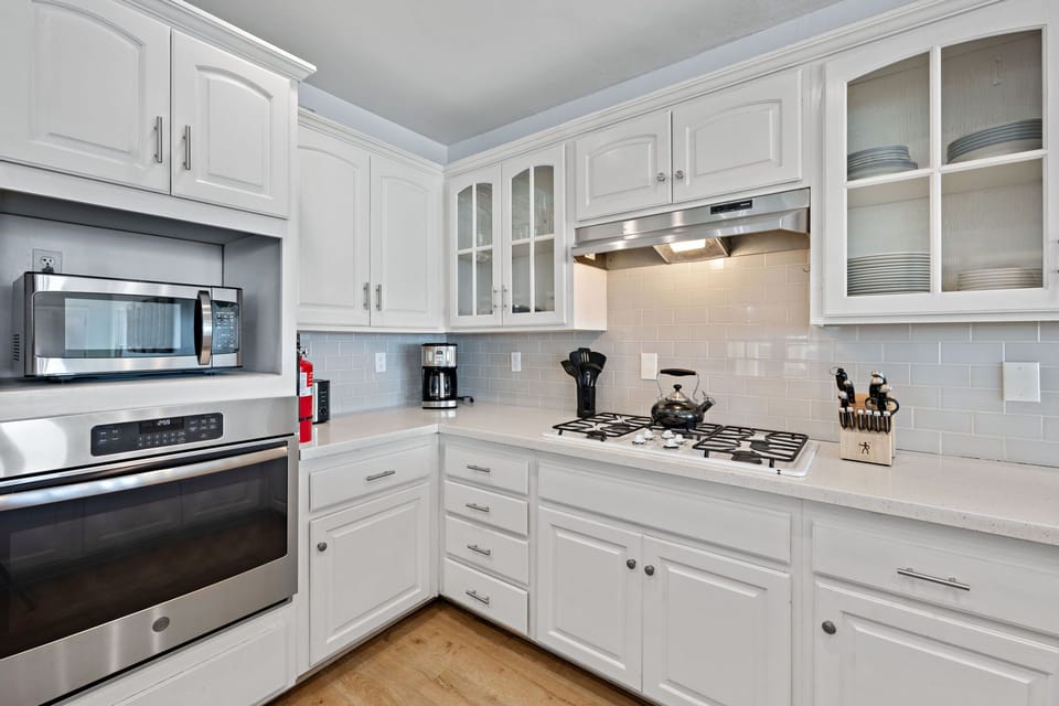 Fully stocked for all your cooking necessities.