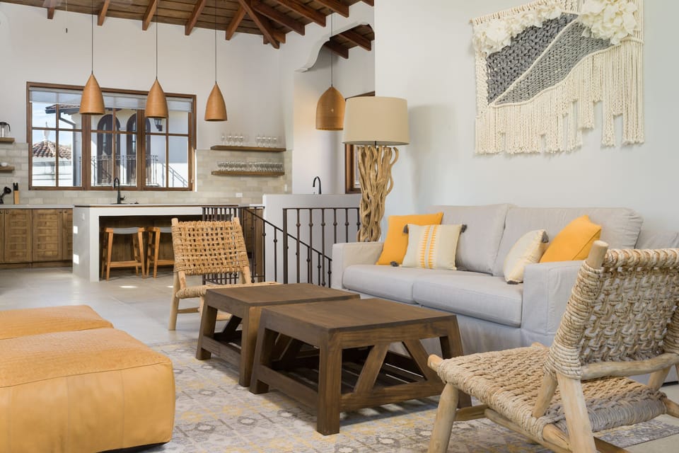 Open concept Kitchen and Living Room