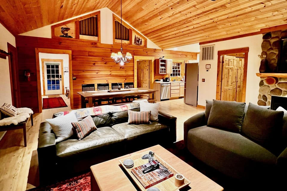 Very functional Great Room layout. Dine, Entertain, Cook, Watch, Play, Relax,  
