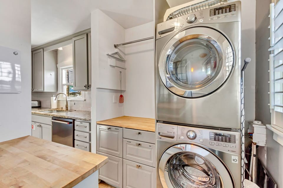 We hope you won't have to worry about laundry on your vacation, but if you do…