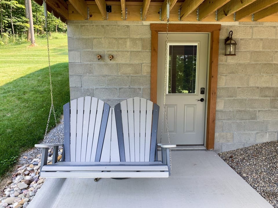Entrance to basement suite.