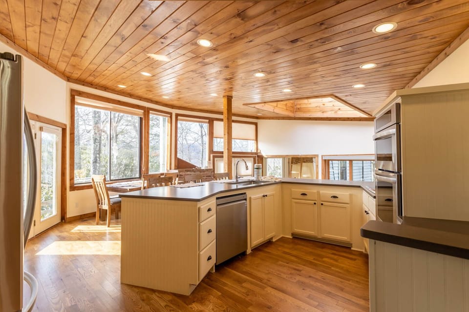 Spacious Kitchen with Bright Natural Lighting
