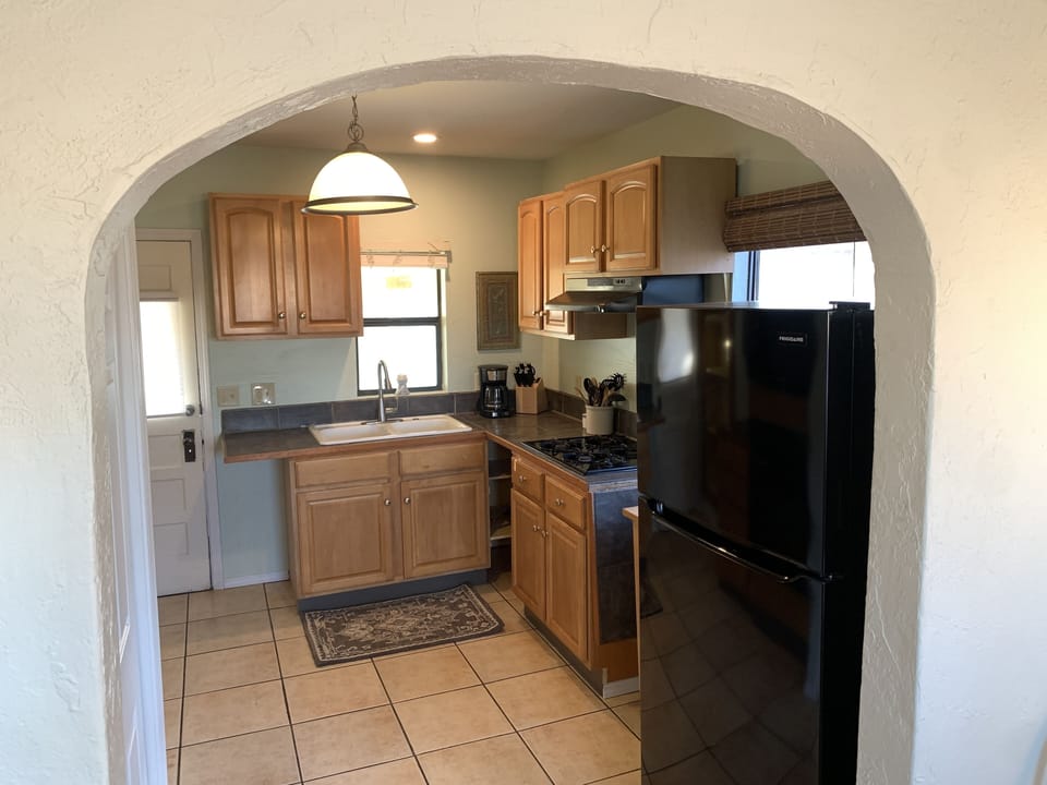 Looking into kitchen