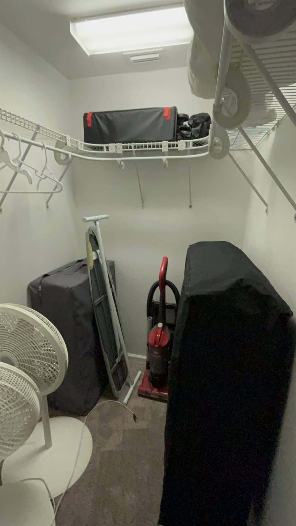 Queen Room Closet With Bed