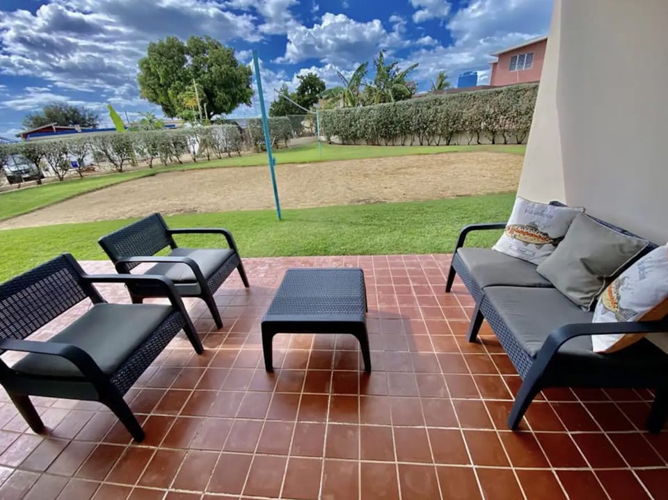 Patio seating area